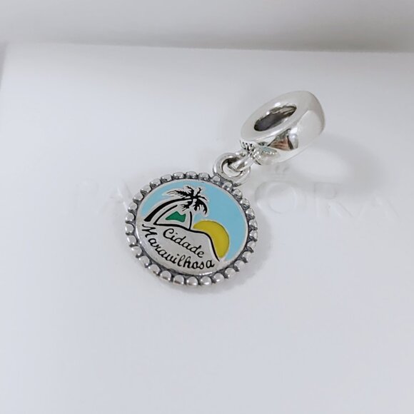 Pandora Berloque Pingente Rio De Janeiro Em Prata Cidade Maravilhosa Charm - Picture 6 of 7